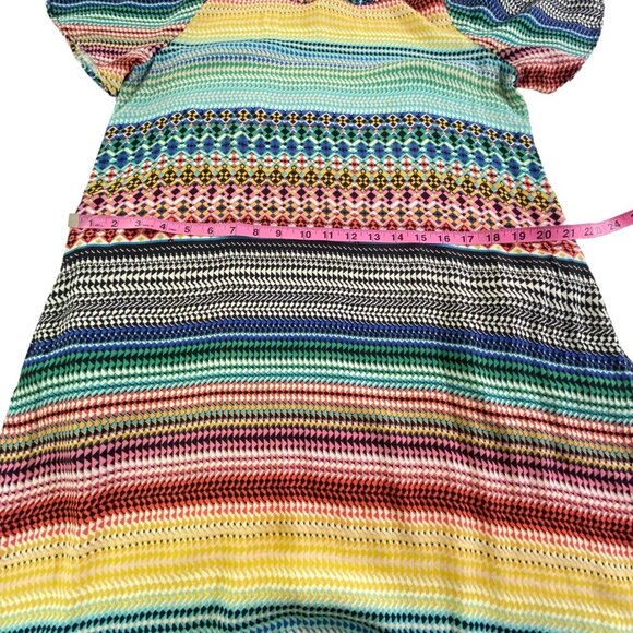 Anthropologie UNCLE FRANK Women Dress Stripe Pullover Sz M Multicolor 60s 79-38 - Picture 11 of 15